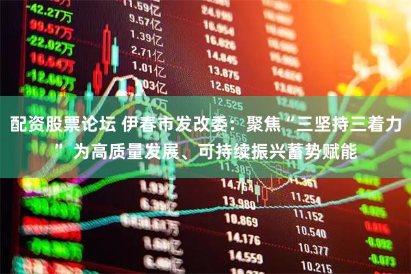 配资股票论坛 伊春市发改委：聚焦“三坚持三着力” 为高质量发展、可持续振兴蓄势赋能